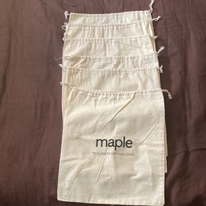 NWOT set of 6 draw string dust bags